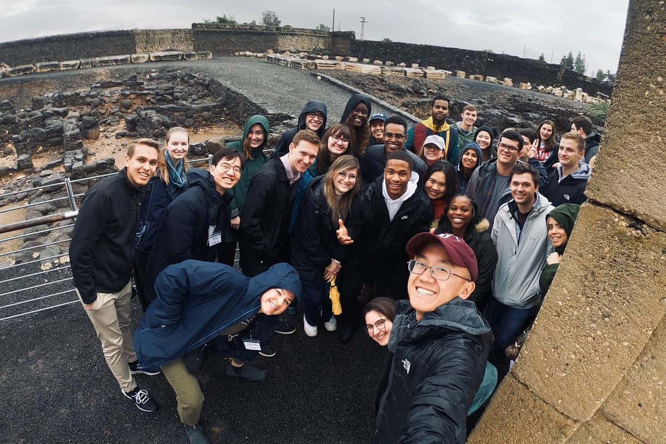 Non-Jewish campus leaders on Jewish National Fund-USA's Caravan for Democracy Mission. Credit: Courtesy.