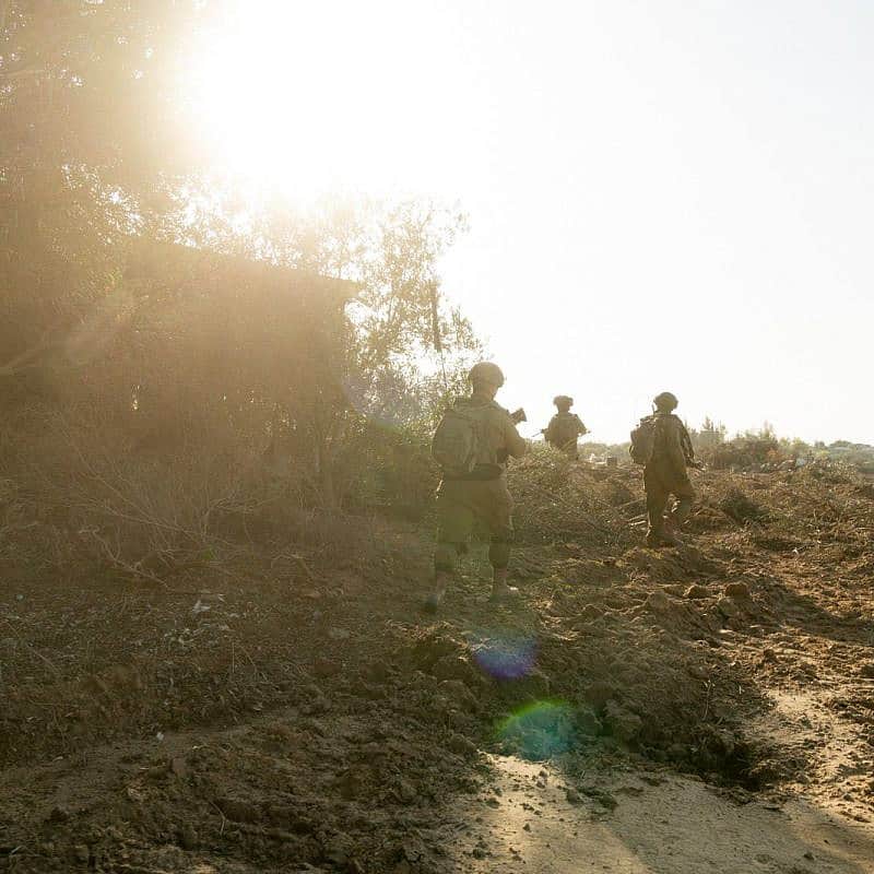 Israeli troops operating in the Hamas-ruled Gaza Strip, Dec. 6, 2023. Credit: IDF.