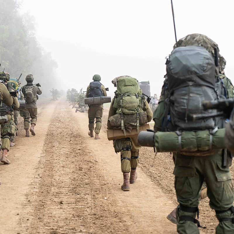 Israeli troops operating in the Hamas-ruled Gaza Strip, Dec. 7, 2023. Credit: IDF. Israeli troops operating in the Hamas-ruled Gaza Strip, Dec. 7, 2023. Credit: IDF.