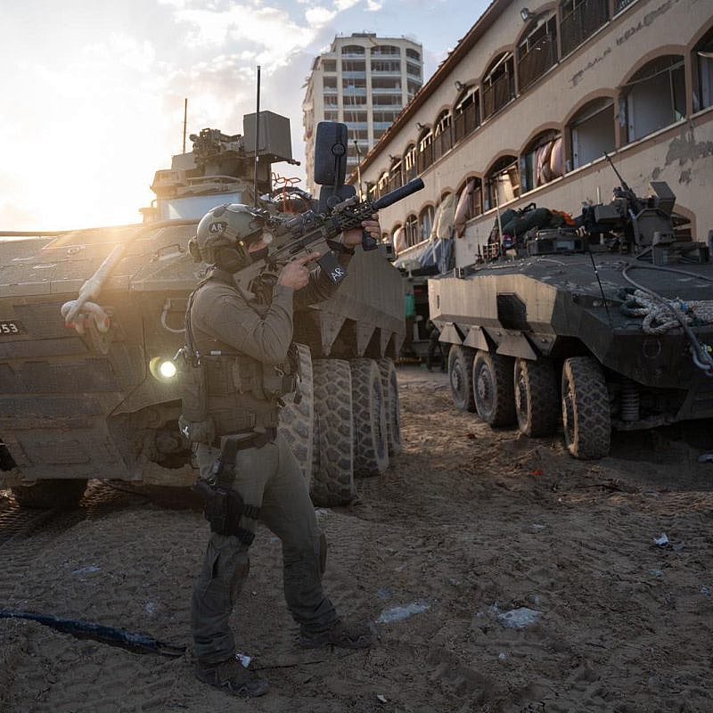 Israeli troops operating in the Hamas-ruled Gaza Strip, Dec. 12, 2023. Credit: IDF. Israeli troops operating in the Hamas-ruled Gaza Strip, Dec. 12, 2023. Credit: IDF.