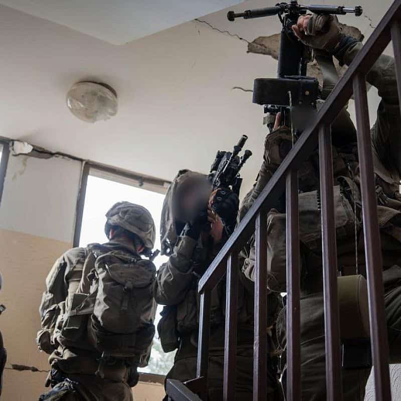 Israeli troops operating in the Hamas-ruled Gaza Strip, Dec. 28, 2023. Credit: IDF.