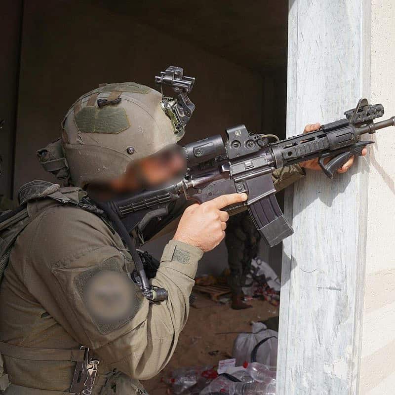 Israeli troops operating in the Hamas-ruled Gaza Strip, Dec. 13, 2023. Credit: IDF.