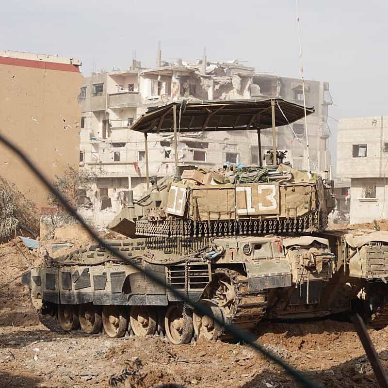 Israeli troops operating in the Hamas-ruled Gaza Strip, Dec. 13, 2023. Credit: IDF.