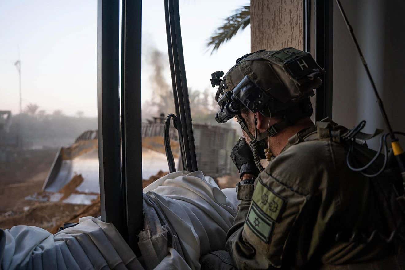 Israeli troops operating in the Hamas-ruled Gaza Strip, Dec. 25, 2023. Credit: IDF.