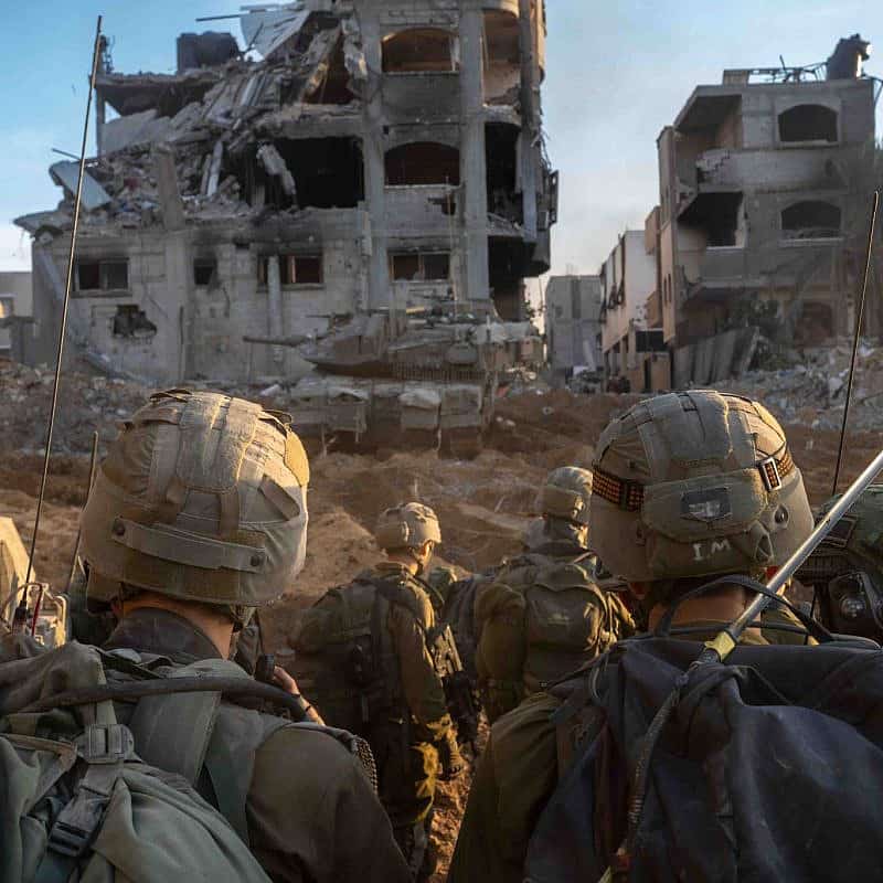 Israeli troops operating in the Hamas-ruled Gaza Strip, Dec. 7, 2023. Credit: IDF. Israeli troops operating in the Hamas-ruled Gaza Strip, Dec. 7, 2023. Credit: IDF.