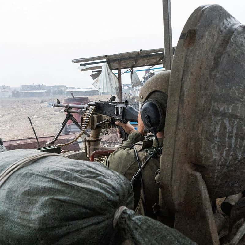 Israeli troops operating in the Hamas-ruled Gaza Strip, Dec. 8, 2023. Credit: IDF.