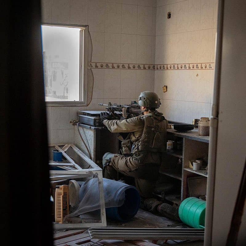 Israeli troops operating in the Hamas-ruled Gaza Strip, Dec. 18, 2023. Credit: IDF.