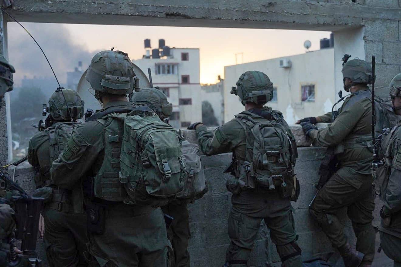 Israeli troops operating in the Hamas-ruled Gaza Strip, Dec. 25, 2023. Credit: IDF.