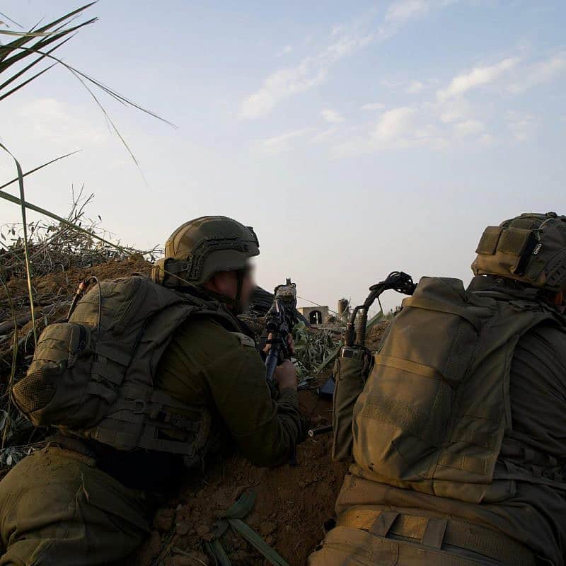Israeli troops operating in the Hamas-ruled Gaza Strip, Dec. 28, 2023. Credit: IDF.
