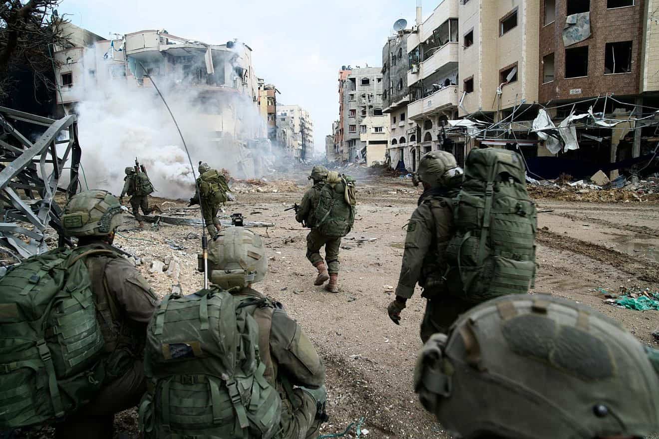 Israeli troops operating in the Hamas-ruled Gaza Strip, Dec. 18, 2023. Credit: IDF.