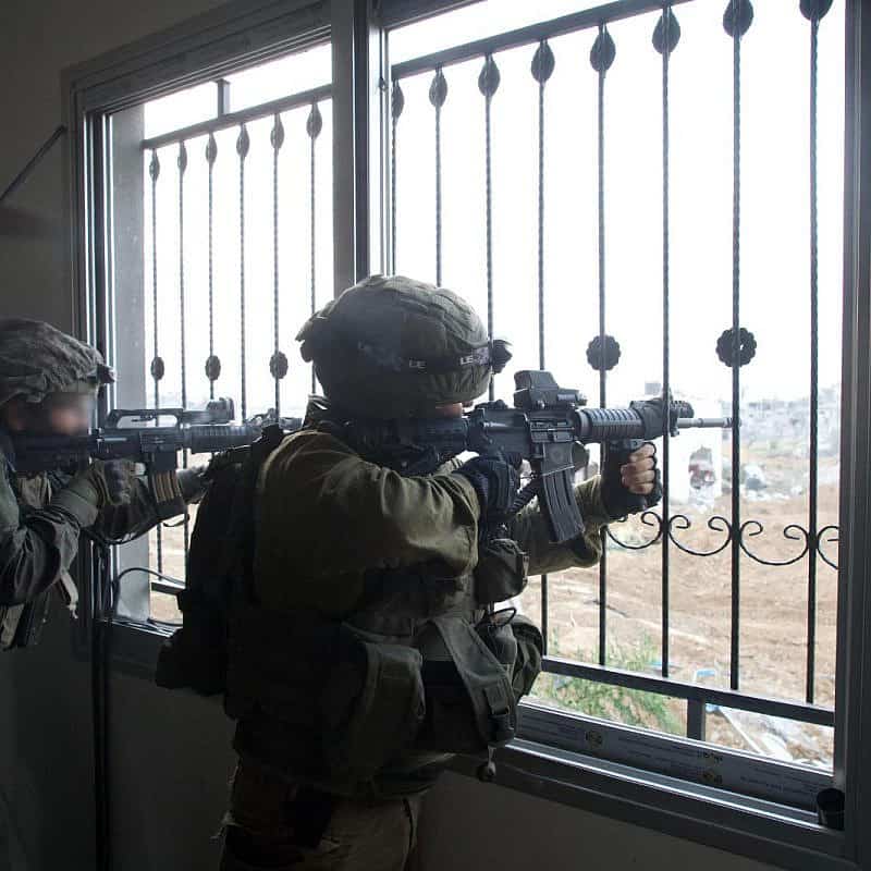 Israeli troops operating in the Hamas-ruled Gaza Strip, Dec. 28, 2023. Credit: IDF.