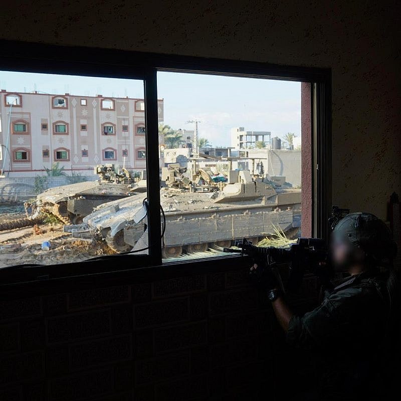 Israeli troops operating in the Hamas-ruled Gaza Strip, Dec. 18, 2023. Credit: IDF.