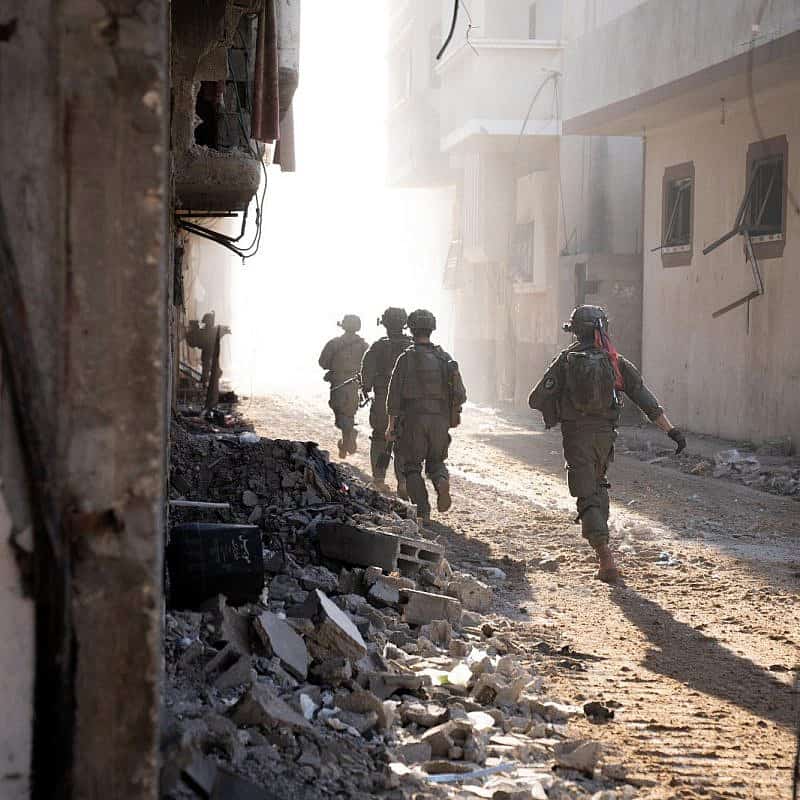 Israeli troops operating in the Hamas-ruled Gaza Strip, Dec. 28, 2023. Credit: IDF.