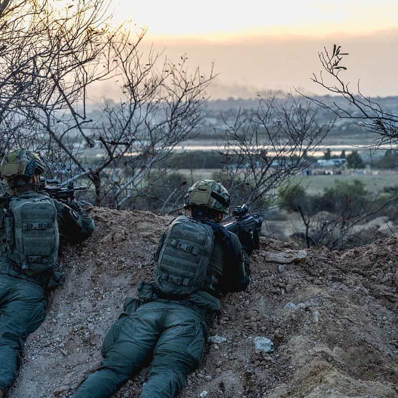 Israeli troops operating in the Hamas-ruled Gaza Strip, Dec. 6, 2023. Credit: IDF.