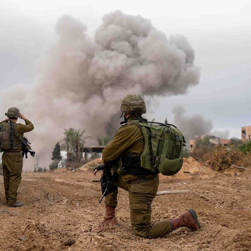 Israeli troops operating in the Hamas-ruled Gaza Strip, Dec. 11, 2023. Credit: IDF.