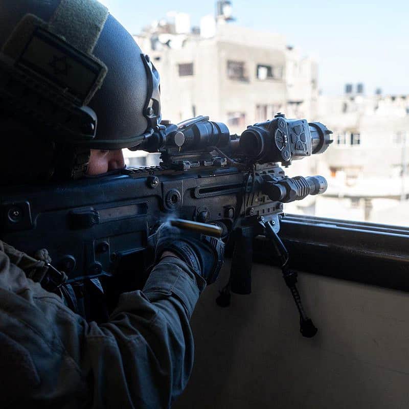 Israeli troops operating in the Hamas-ruled Gaza Strip, Dec. 18, 2023. Credit: IDF.