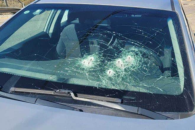 An Israeli woman was moderately wounded in a terror shooting in the Binyamin region of Samaria, north of Jerusalem, Dec. 18, 2023. Credit: TPS.