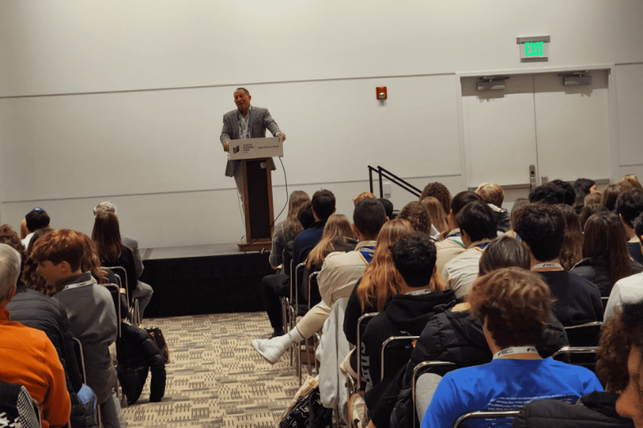 AMHSI President, Ron Werner, addresses students