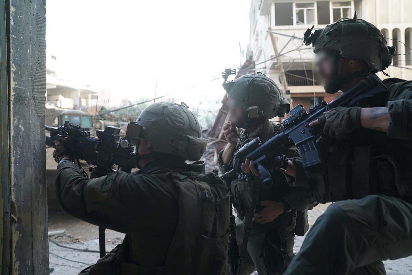 Israeli forces during Gaza ground operations, Jan. 9, 2024. Credit: IDF.