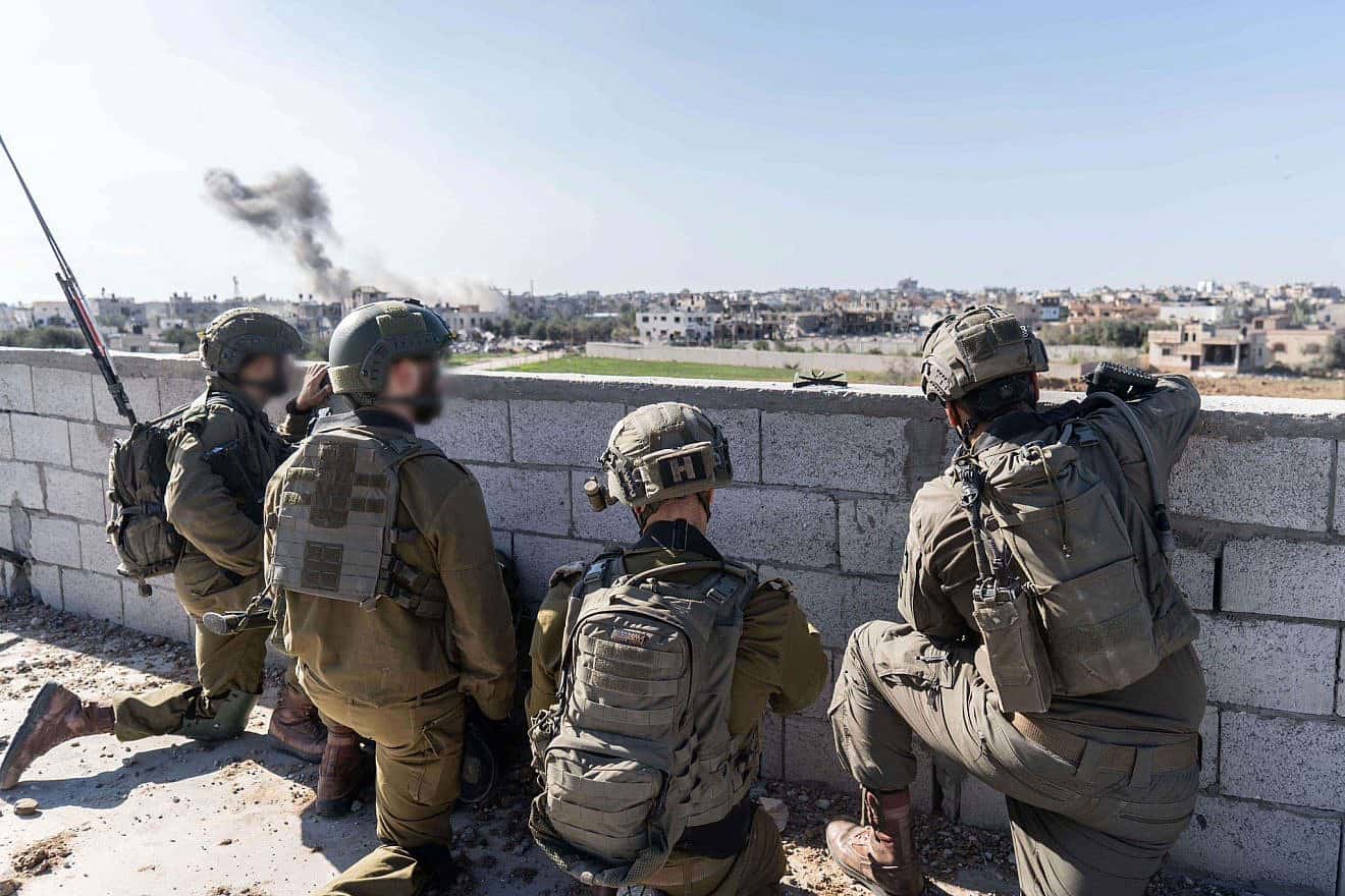 Israeli forces conducting ground operations in the Gaza Strip, Jan. 8, 2024. Credit: IDF.