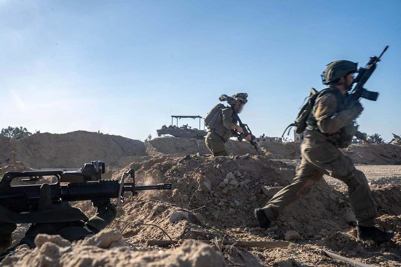 Israeli forces during Gaza ground operations, Jan. 9, 2024. Credit: IDF.