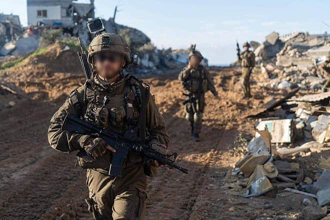 Israeli forces during Gaza ground operations, Jan. 11, 2024. Credit: IDF.