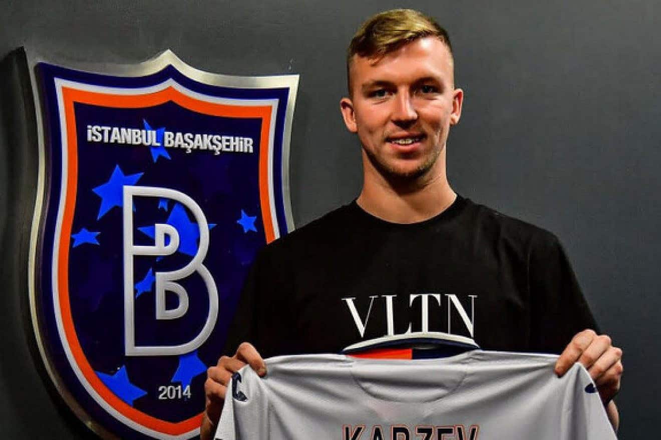 Israeli soccer player Eden Kartzev. Credit: İstanbul Başakşehir.