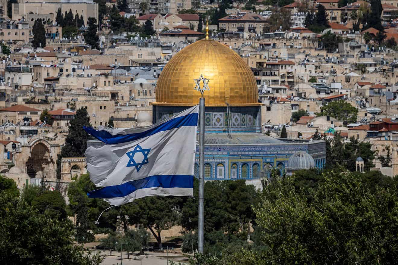 The Dome of the Rock on the Temple Mount in Jerusalem's Old City, April 24, 2023. Photo by Yonatan Sindel/Flash90.