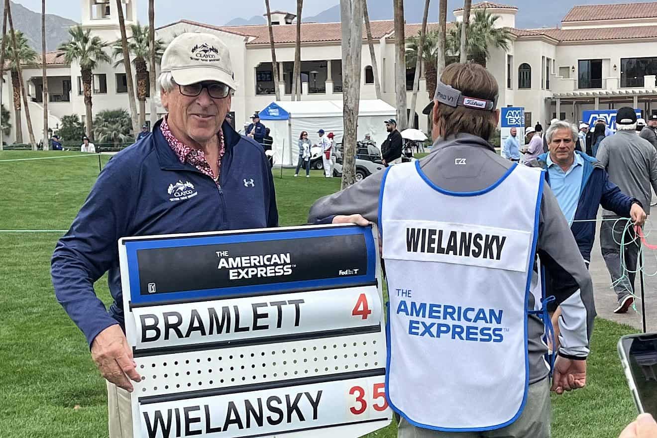 Lee Wielansky at the American Express Tournament in La Quinta, Calif., on Jan. 21, 2024. Photo by Bill Motchan.
