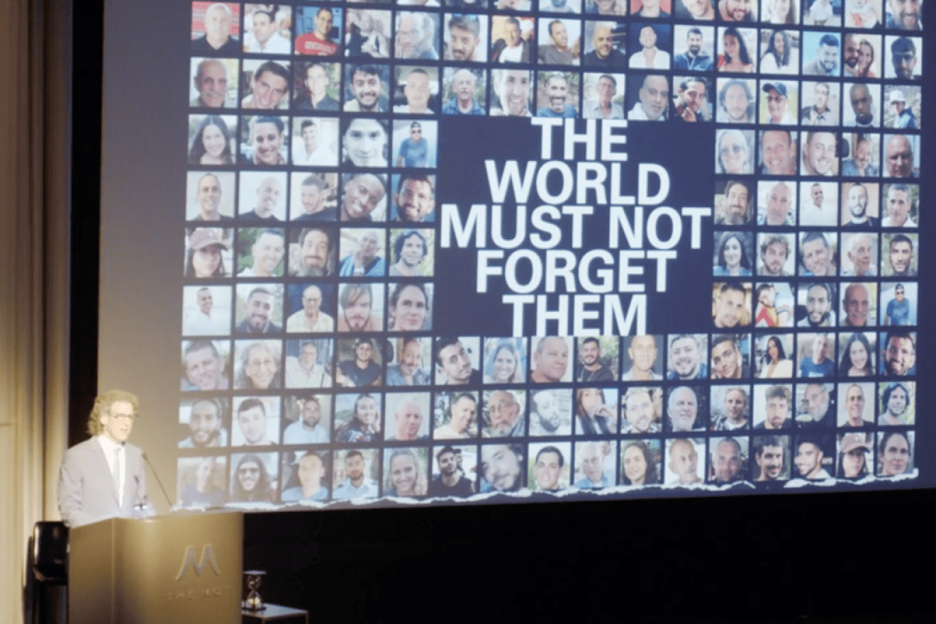 The Simon Wiesenthal Center hosted survivors of the Nazi Holocaust and the Oct. 7 massacre in southern Israel at the Museum of Tolerance in Los Angeles. Source: Screenshot.