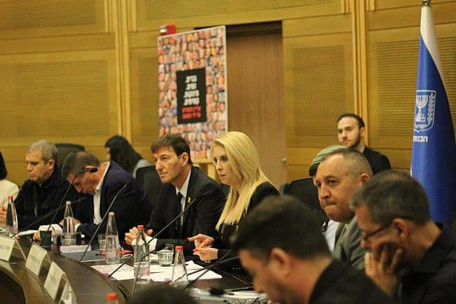 Knesset members Boaz Bismuth and Tal Meron lead the Knesset lobby for releasing the remaining hostages in the Gaza Strip, Jan. 9, 2024. Credit: Tal Meron Spokesperson.