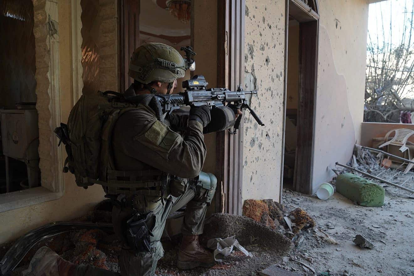 IDF soldiers conduct activities in the Gaza Strip, Jan. 16, 2024. Credit: IDF.