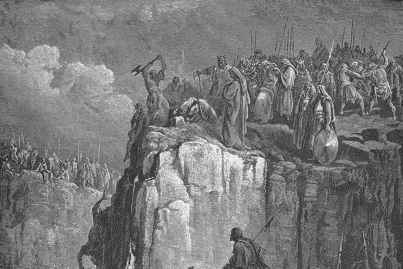 "The Prophets of Baal Are Slaughtered" by Gustave Doré, 1866. Source: Wikimedia Commons.