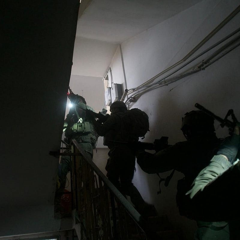 Israel Defense Forces troops operate in the Gaza Strip, Feb. 12, 2024. Credit: IDF.
