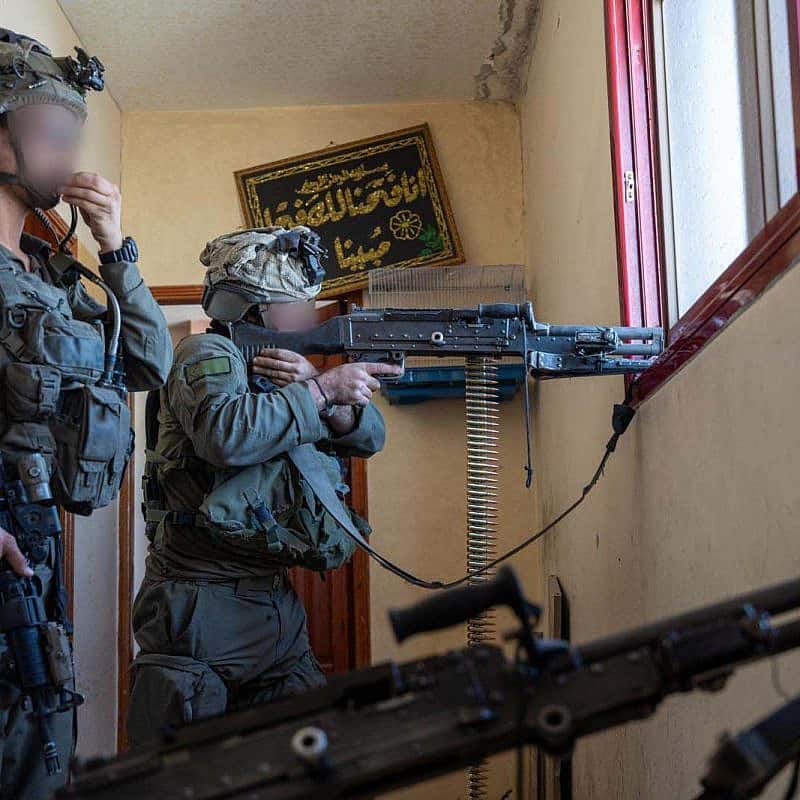 Israeli troops at war, Feb. 20, 2024. Credit: IDF/X.