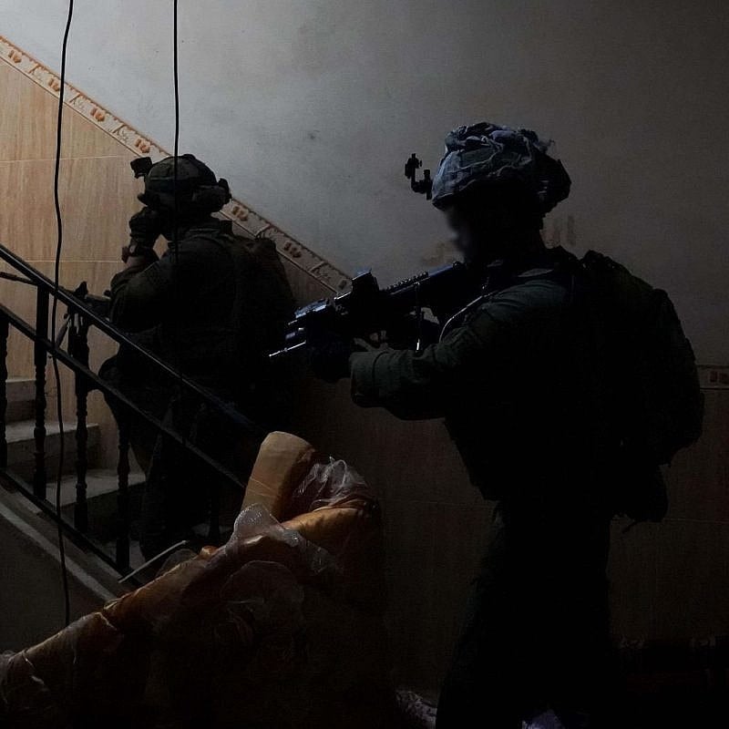 Israeli soldiers during Gaza ground operations on Feb. 19, 2024. Credit: IDF.