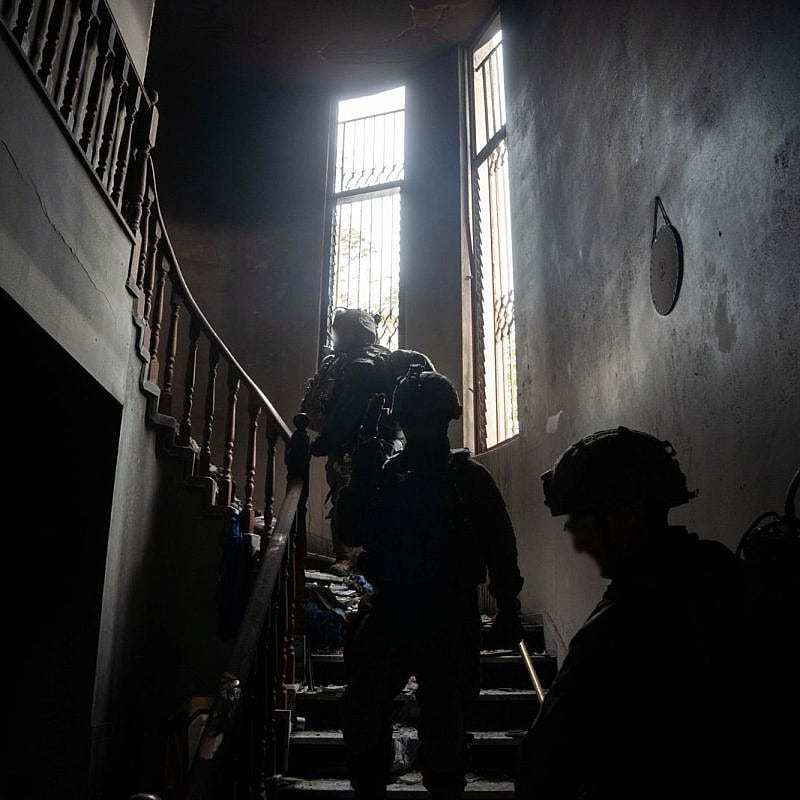 Israeli forces on patrol in the Gaza Strip, Feb. 6, 2024. Credit: IDF.