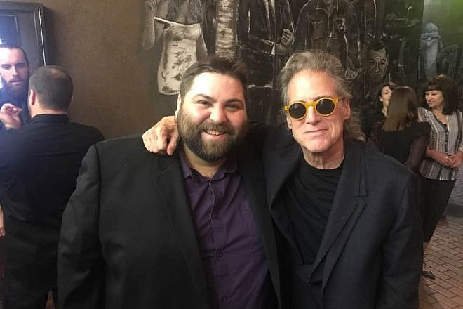 Daniel Lobell with the comedian and actor Richard Lewis (right). Credit: Courtesy of Daniel Lobell.