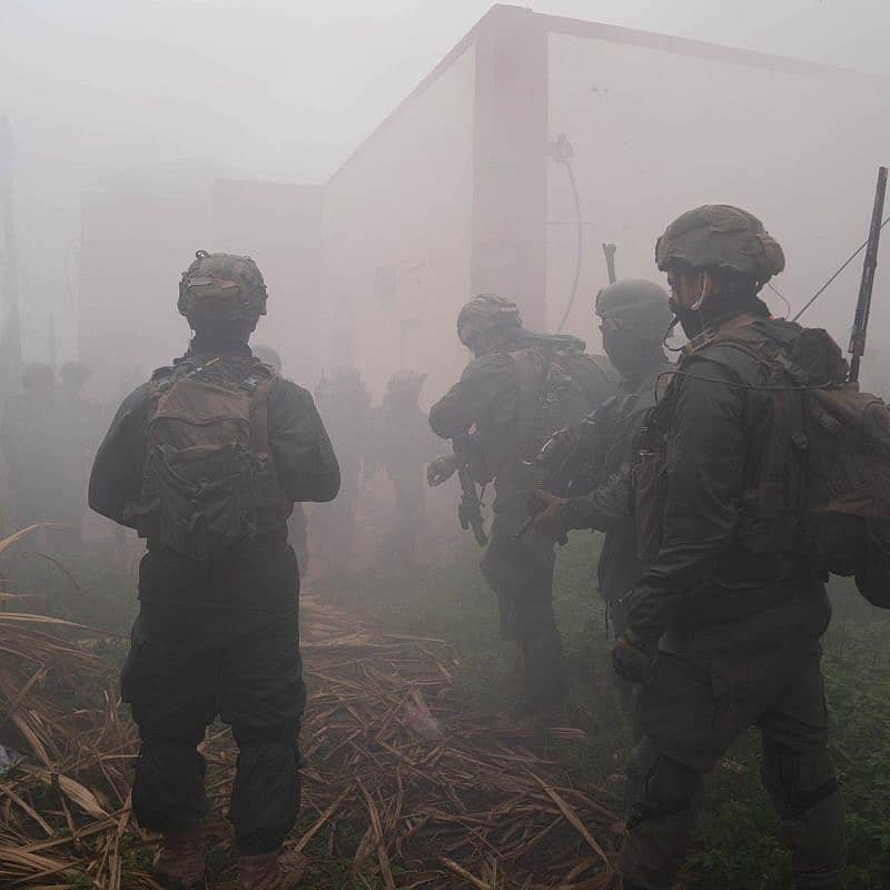 Israeli forces on patrol in the Gaza Strip, Feb. 6, 2024. Credit: IDF.