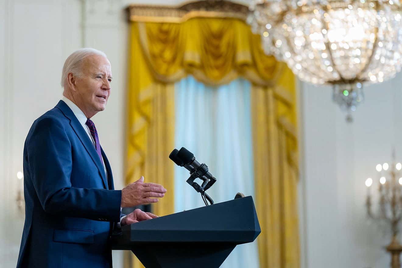 U.S. President Joe Biden delivers remarks at an event with bipartisan mayors attending the U.S. Conference of Mayors Winter Meeting in the East Room of the White House on Jan. 19, 2024. Credit: Adam Schultz/White House.