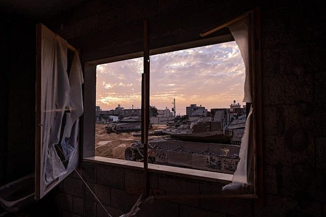 Israeli forces on patrol in the Gaza Strip, Feb. 4, 2024. Credit: IDF.
