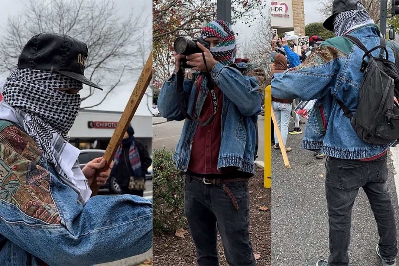 Photos of a suspect that the El Cerrito Police Department released in an attack on a pro-Israel woman on Jan. 6, 2024 in El Cerrito, Calif. Credit: El Cerrito Police Department.