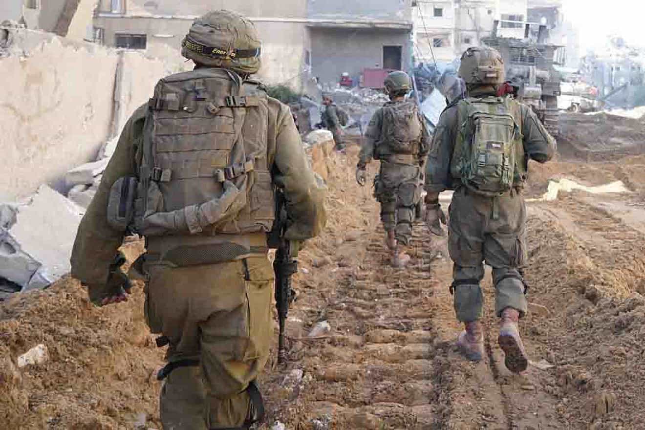 Israel Defense Forces troops operate in the Gaza Strip, Feb. 12, 2024. Credit: IDF.