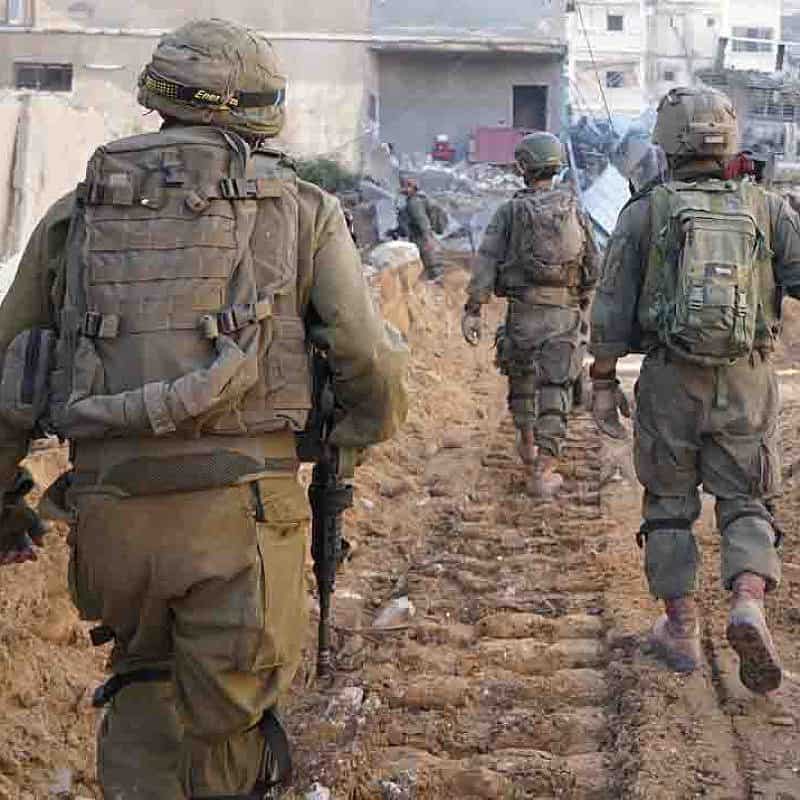 Israel Defense Forces troops operate in the Gaza Strip, Feb. 12, 2024. Credit: IDF.