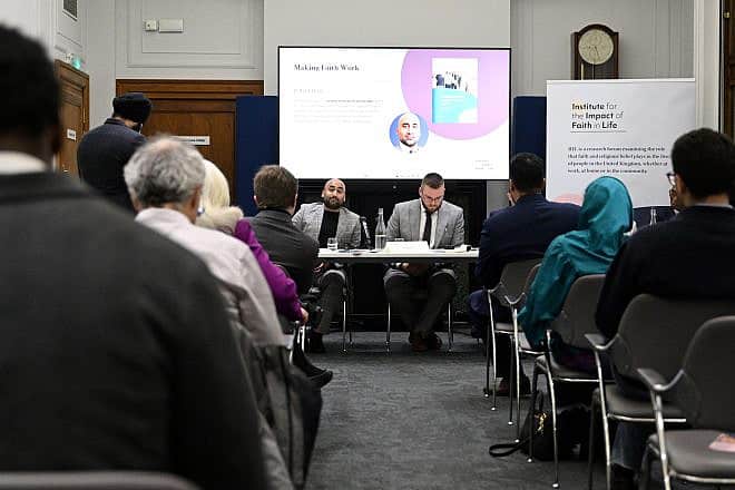 An Institute for the Impact of Faith in Life event in the United Kingdom. Credit: Institute for the Impact of Faith in Life.