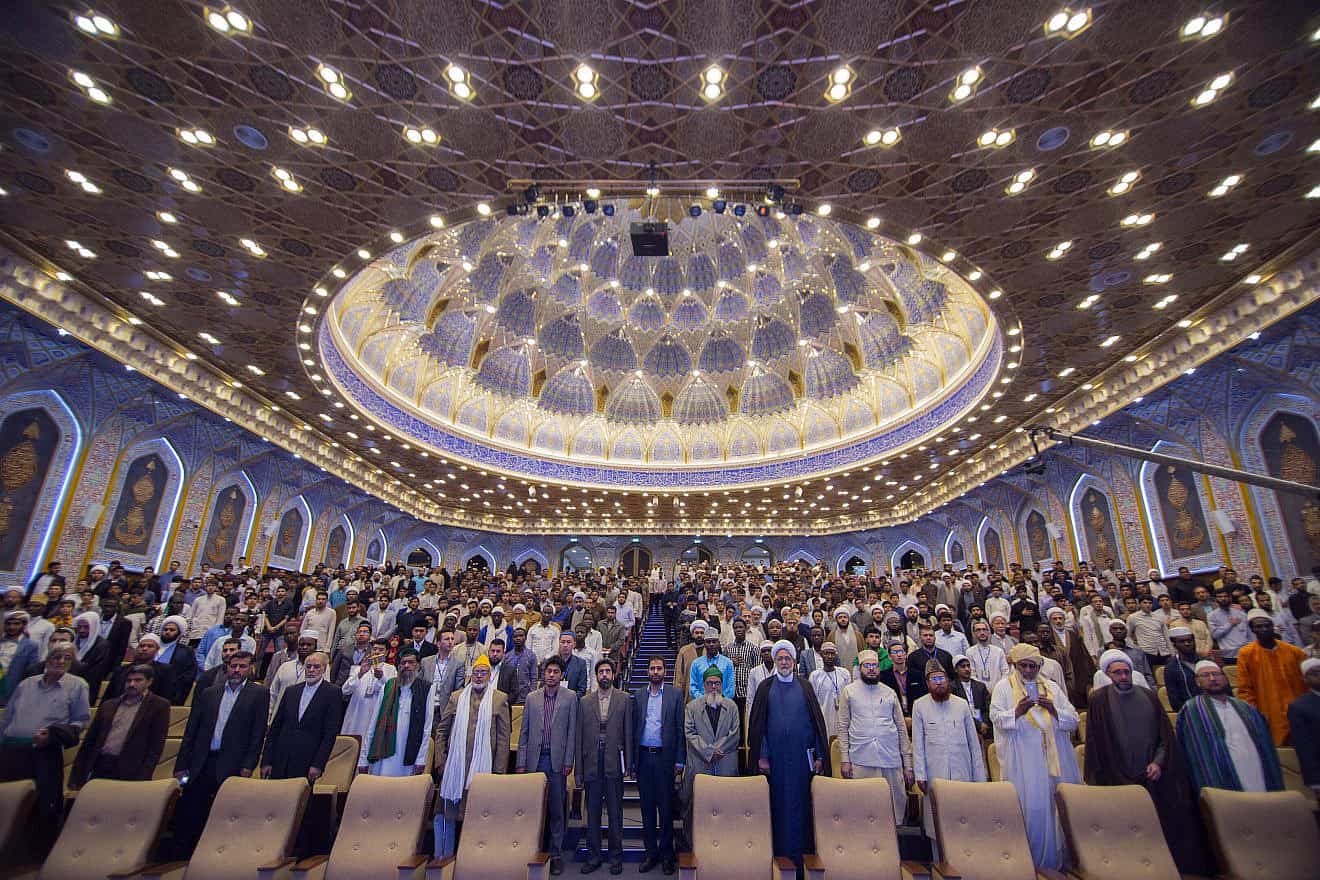 The International Quran Competition for Students of Islamic Seminary Schools at Al-Mustafa International University in Qom, Iran. Credit: Mostafameraji via Wikimedia Commons.