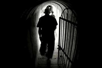 Hamas senior leader Yahya Sinwar in a terror tunnel underneath the southern Gaza City of Khan Yunis, Oct. 10, 2023. Credit: IDF.