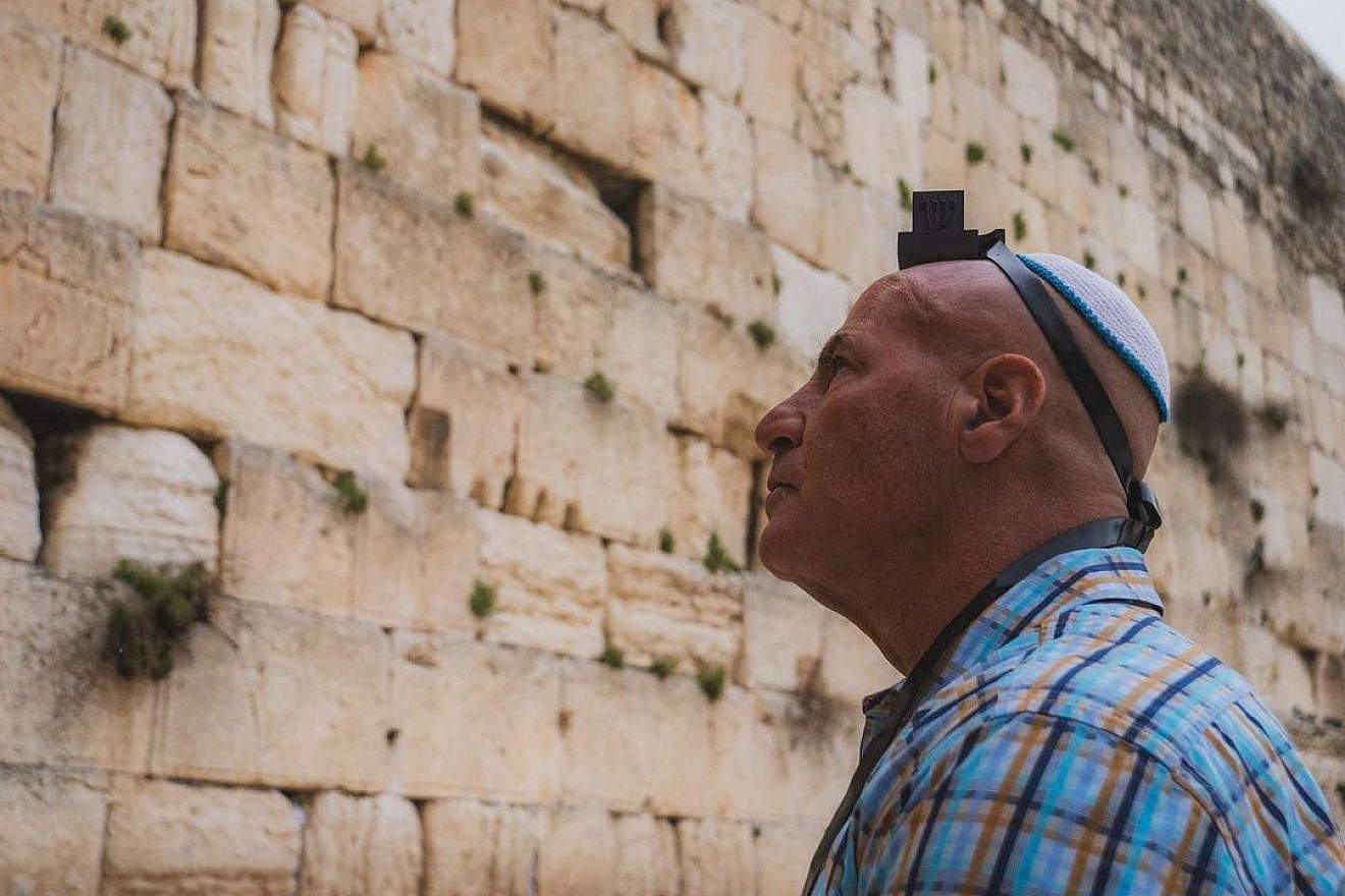 American radio personality Sid Rosenberg at the Western Wall in Jerusalem. Credit: Courtesy.