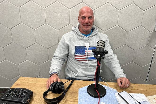 Sid Rosenberg at the JNS studio in Jerusalem, January 2024. Photo by Josh Hasten.