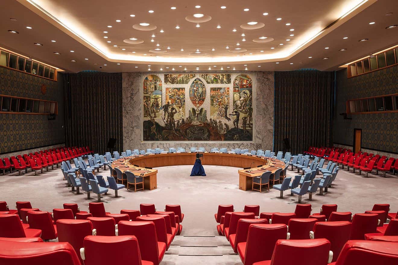 The U.N. Security Council Chamber, Nov. 16, 2023. Credit: Wikimedia Commons.